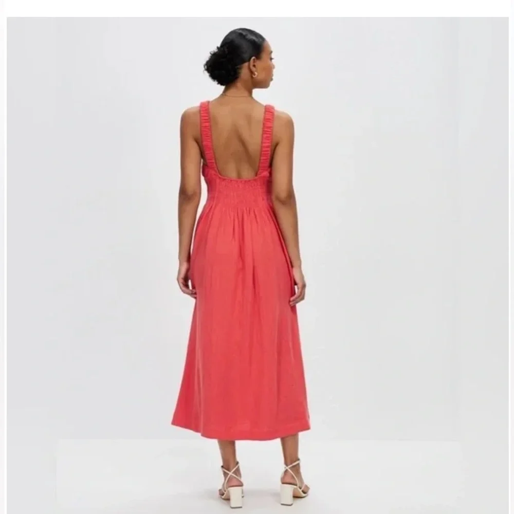 Abercrombie Coral Scrunchie Dress